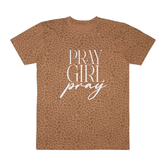 Leopard Print Graphic Tee - Pray Girl Pray